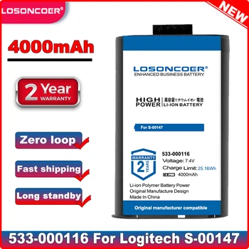 

LOSONCOER TOP 4000mAh 533-000116 Battery for LOGITECH S-00147 UE MegaBoom Battery Wireless bluetooth speaker