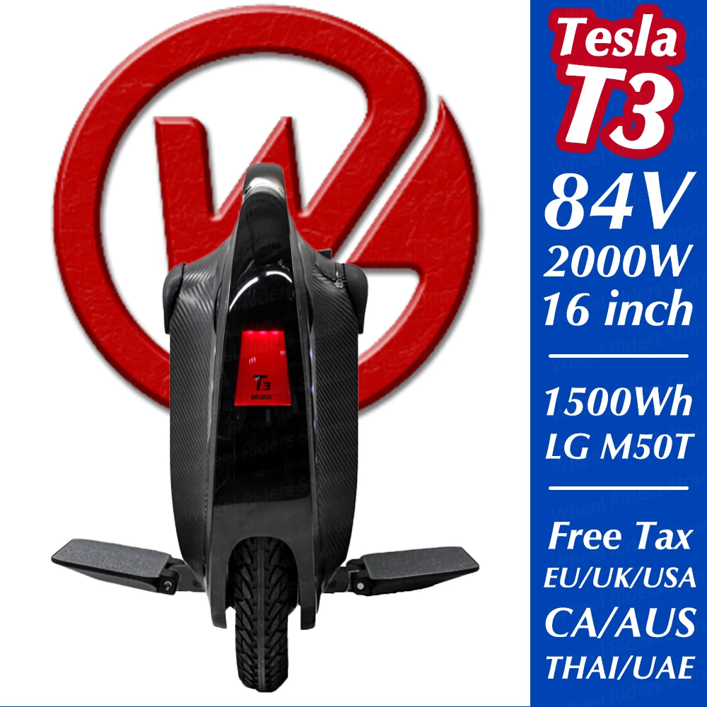 Begode Gotway Tesla T3 Одноколесный велосипед V3 новый обновленный антивращающийся Bluetooth