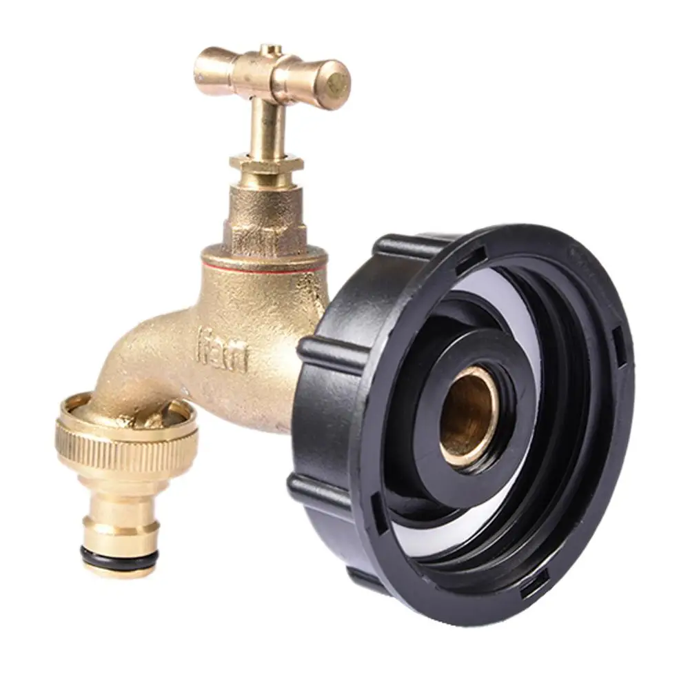 IBC Adapter Garden Water Tank Connector Rainwater Tank Adapter Tap Water Connectors Garden Supplies Connection Drain Dropship#D - Цвет: G