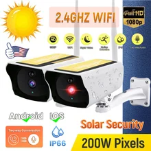 

WIFI Wireless IP Camera 1080P HD Home Security Camera Solar Panel Battery Two Way Audio Outdoor Waterproof Surveillance Camera