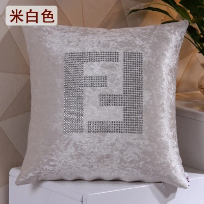 European and American style pillowcase sofa office cushion FF luxury - Цвет: Белый