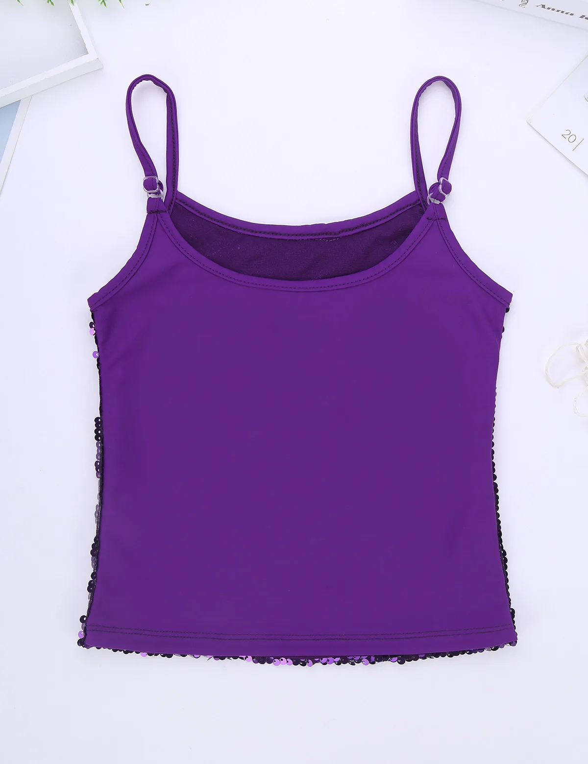 【新品未使用】gajess Glitter Camisole purple トップス gajess Glitter Camisole purple Amazon.com: Women's
