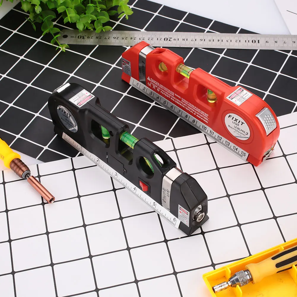 Инструменты горизонтальный лазер с измерением размера пузырьковый метр