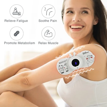 

Portable Mini Cervical Massager Stimulator Neck Back Massager Pulse Pain Relief EMS Intelligent Muscle Relax Massage Sticker