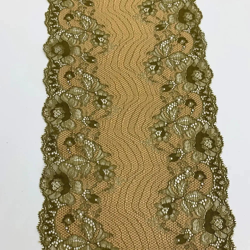 3y/lot Width 21.50cm Elastic Stretch Lace Trims 1