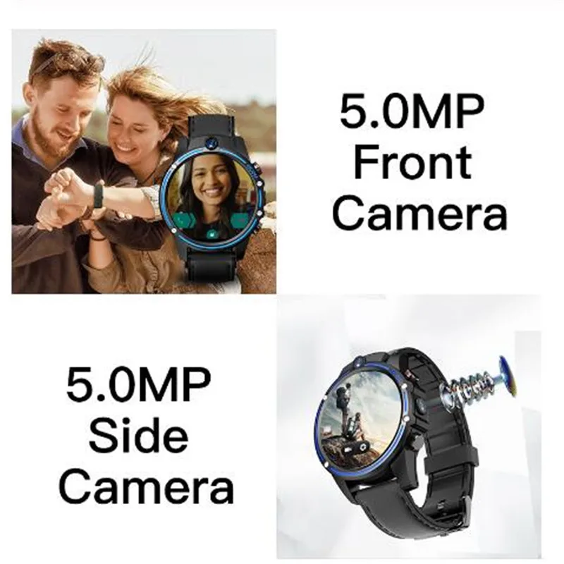 Смарт часы kospet Vision 5.0MP + 5.0Mp с двойной камерой Android 800 мАч батарея gps карты умные для