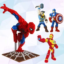 2100 шт+ 8830-1-8830-4 4 стиля алмазные мини-блоки 3D Пазлы строительные игрушки развивающий интеллект подарок для мальчиков