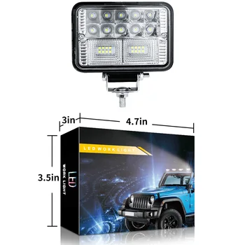 

1pc LED Work Light Bar Spot Beam 6000K Waterproof For Car Off-Road Truck Trailer