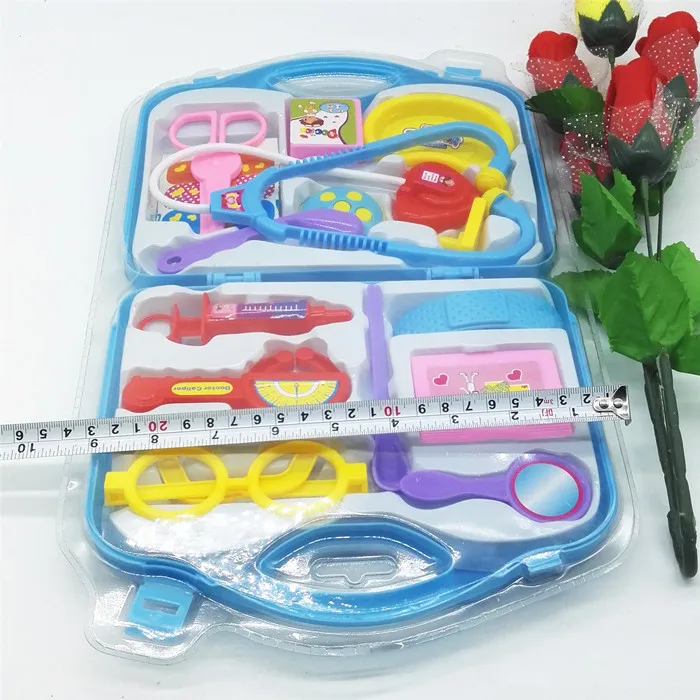 R011-1a чемодан доктор игрушка набор + 5 пластиковых игрушек несколько магазин эмуляции игрушки
