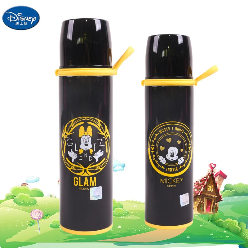

Disney New Style Students Insulated Cup Cartoon Mickey Stainless Steel Sports Portable Bullet Gift Glass