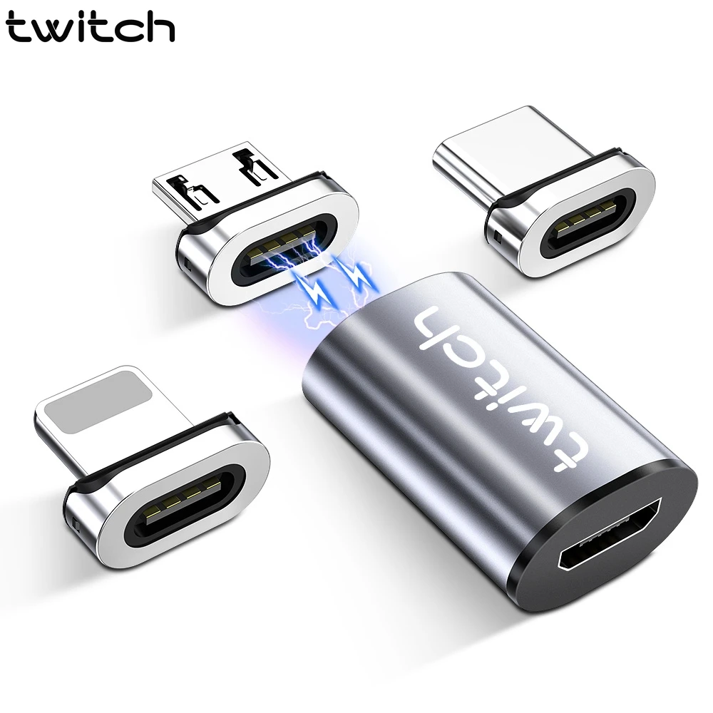 Мини микро Магнитный адаптер Twitch для Samsung USB-кабель C магнитное соединительное