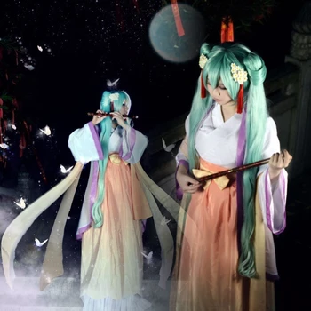 

High Quality VOCALOID Cosplay Wig Hatsune Miku Costume Play Wigs Halloween party Anime Game Hair 150cm Aquamarine wig