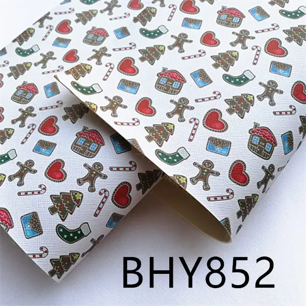 1 шт./7,6*12 дюймов, с мультяшным бантом, для девочек, кожа, виниловая ткань, BHY851 - Цвет: BHY852