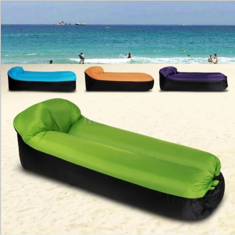 

Inflatable Portable Sleeping Bag Outdoor Camping Bed Folding Lounger Sofa Camp Beach Air Mattress Picnic Chair Indoor Sofa Couch