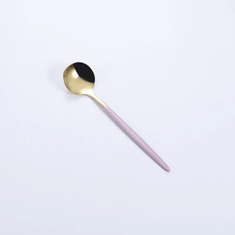 Pink  Gold Tea Spoon
