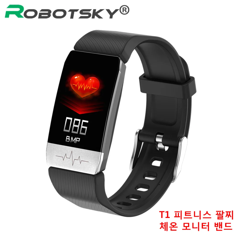T1 фитнес часы Bluetooth измерение температуры тела трекер активности