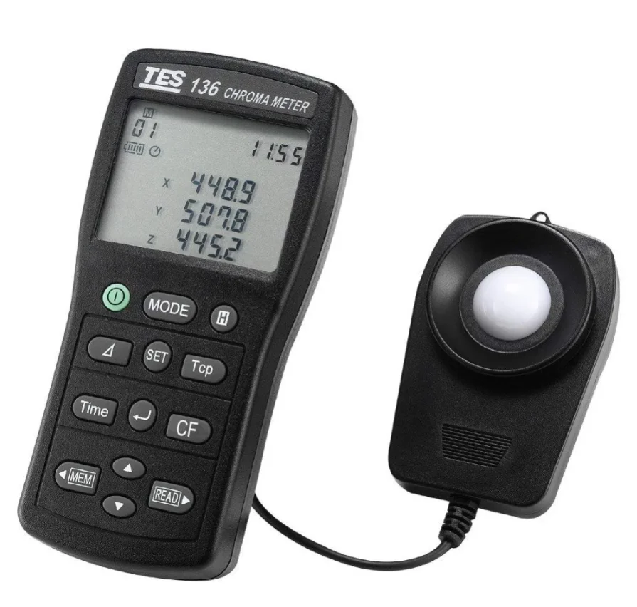 Tes136 Chroma Meter / Light Meter / Color Temperature Meter