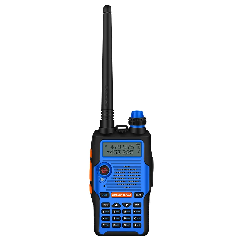 Baofeng UV-5R V Blue walkie talkie 1 шт. Профессиональный dualband двухстороннее радио 136-174/400-520mHZ ham