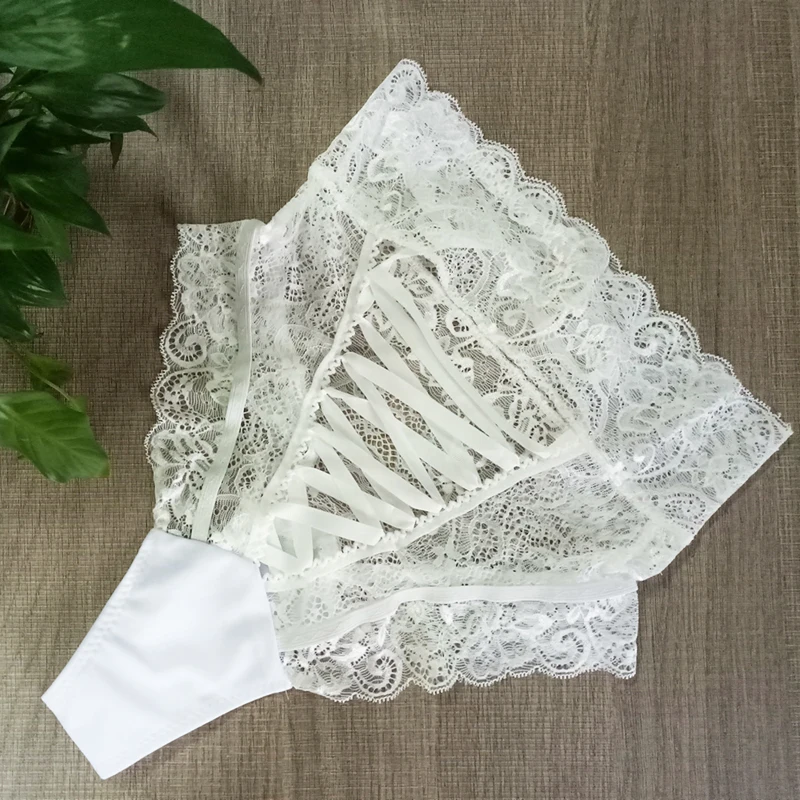 

Dihope Sexy Panties Women High Waist Lace Thongs and G Strings Underwear Ladies Hollow Out Underpants Imitation Lingerie Female