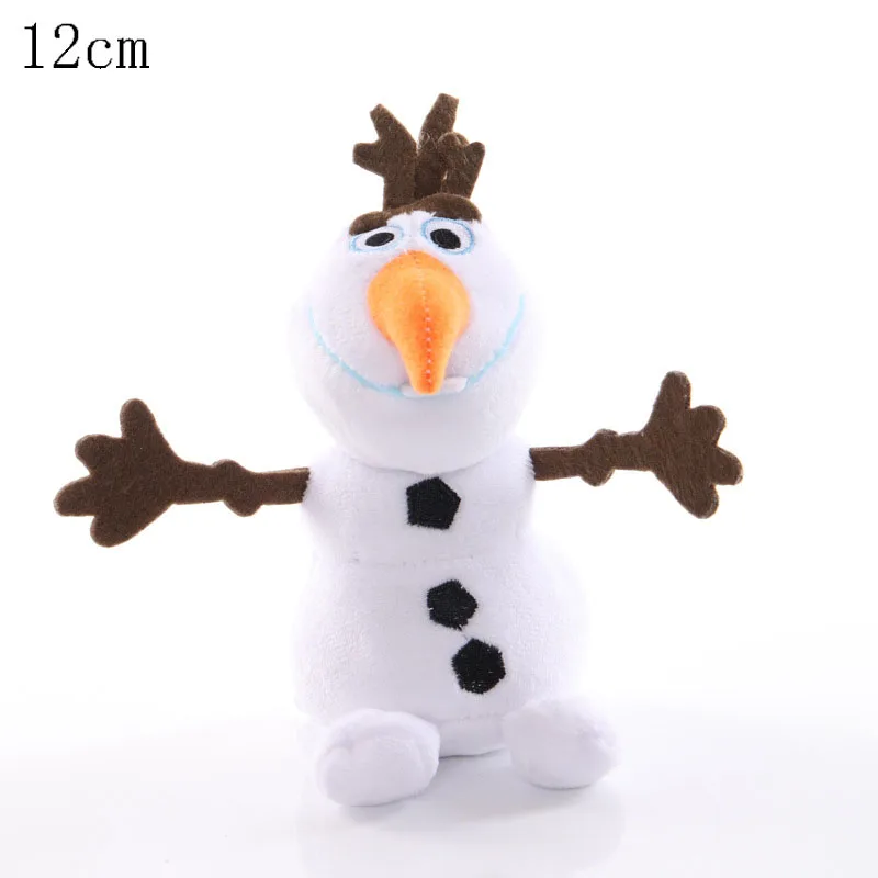 2x stuks pluche sneeuwpop knuffels pop met muts en sjaal 23 cm