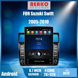 Radio con GPS para coche, reproductor Multimedia con pantalla Tesla de 2005 pulgadas, 2 Din, navegador, Unidad Principal estéreo, Android, para Suzuki Swift 2010 9,7