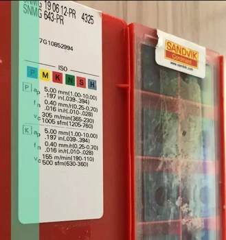 

10PCS CARBIDE INSERT SNMG190612-PR 4325