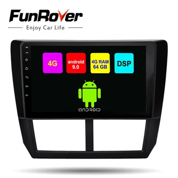 

Funrover Octa core android 9.0 2 din car dvd multimedia player radio For Subaru Forester 2008-2012 GPS navigation DSP 4G 64G SIM