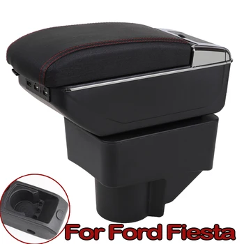 

For Ford Fiesta Armrest Box Ford Fiesta Universal Car Central Armrest Storage Box Cup Holder Modification Accessories
