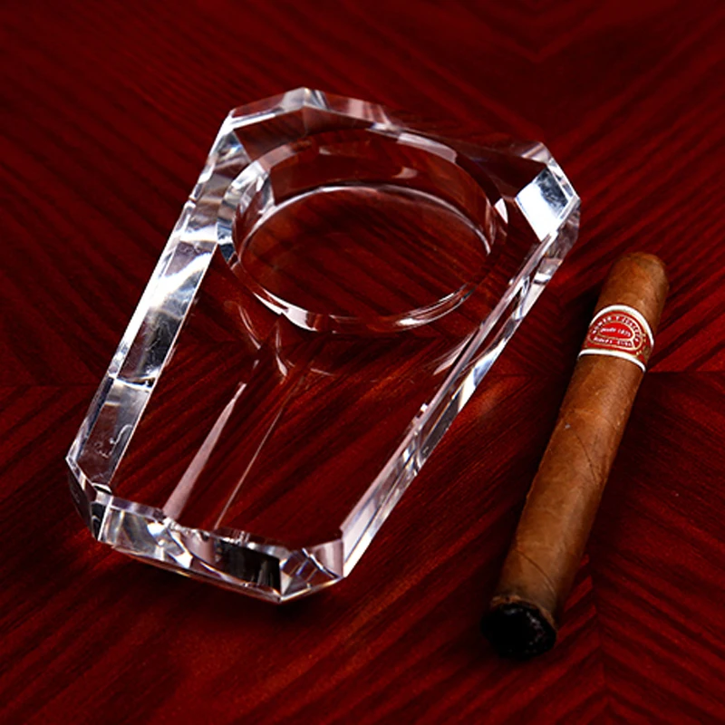 Роскошная хрустальная портативная сигарная Пепельница карманная пепельницы для сигарет домашние аксессуары для сигар пепельница держатель для COHIBA сигары