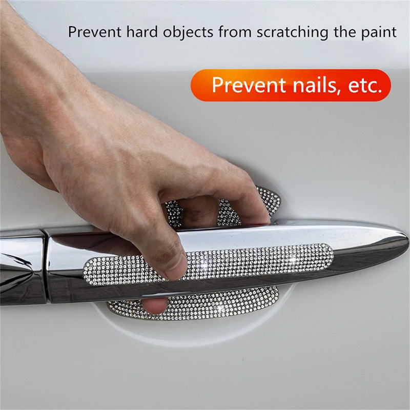 8x Universal Car Door Handle Sticker Auto Door Bowl Protective Film