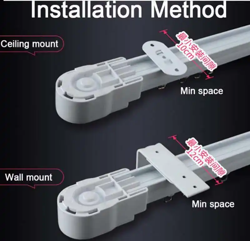 400cm Width Motorised Curtains Remote Control Curtains For Living