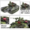 1:12 44CM Super RC tank launch cross-country tracked remote control vehicle charger battle Hobby boy toys for kids children XMAS ► Photo 3/6