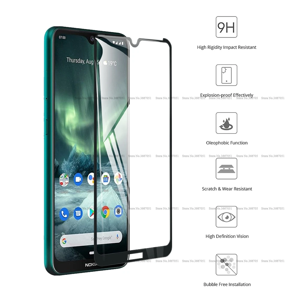 Защитная пленка для Nokia 2 3 5 6 7 8 9 1 X5 Plus X6 4 Полноразмерное стекло 2018 | Мобильные