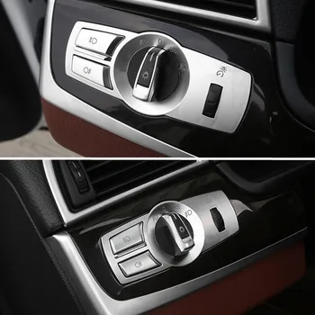 

For Bmw X3 X4 F25 F26 5/7 Series F10 Headlight Switch Buttons Decorative Frame Covers Interior Stickers Accessories