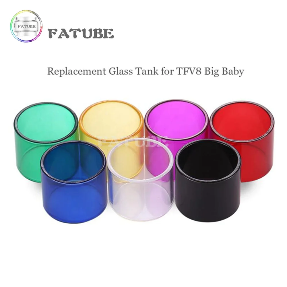 7 шт. оригинальный запасной стеклянный резервуар для TFV8 BIG BABY/Resa Stick Kit/Resa Baby Tank/Stick V8