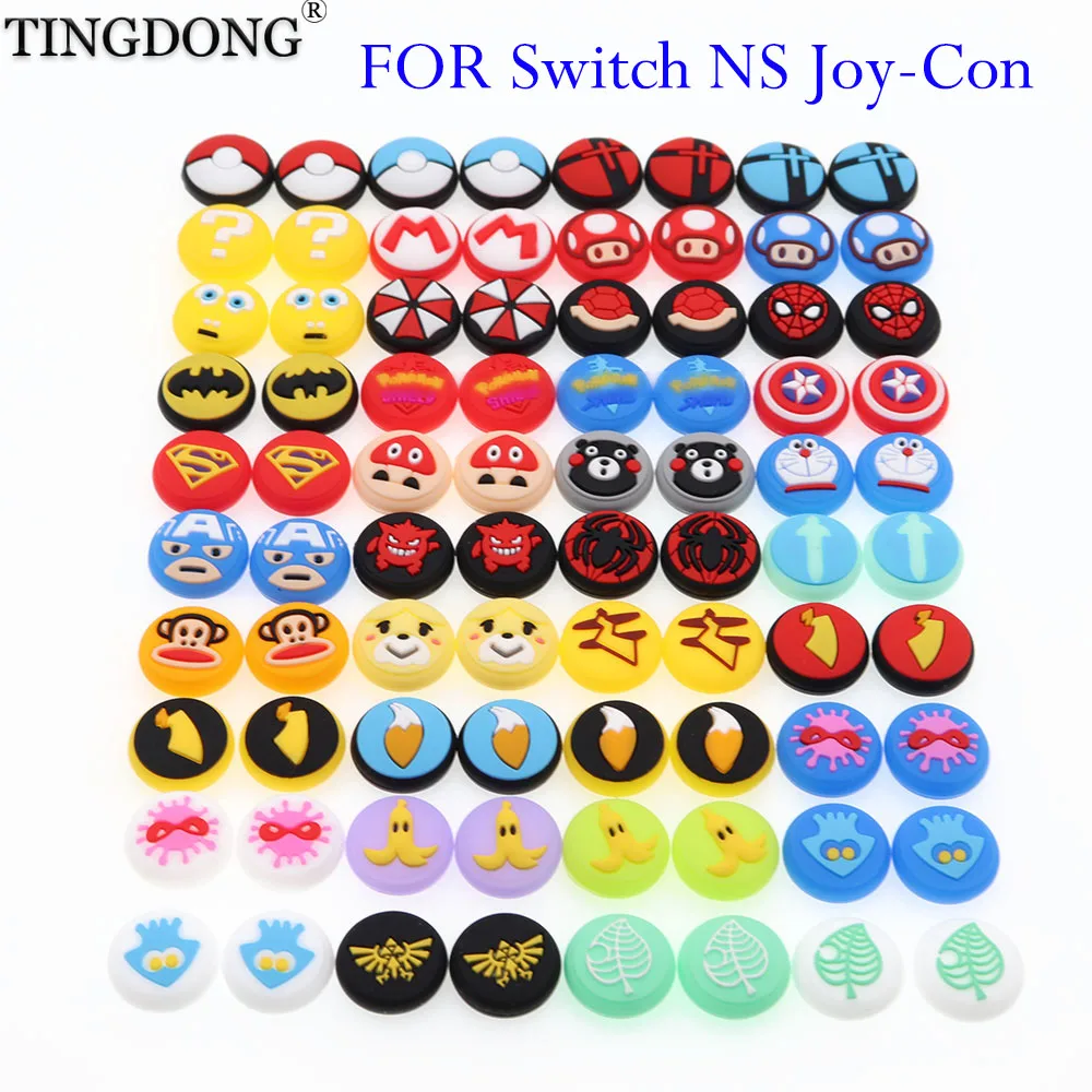 

Cartoon Joystick Cover Thumb Stick Grip Cap For Nintend Switch NS Lite Joy-Con Controller JoyCon Gamepad Thumbstick Case