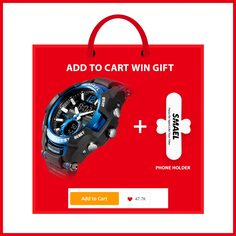 SMAEL-reloj masculino militar, deportivo, cronógrafo militar masculino, cronógrafo para hombre, resistente al agua - Imagen 2