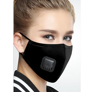 

Cotton Outdoor Mask Black Health Dustproof Anti-Dust Unisex Mouth-Muffle Face Masks Warm Black Unisex Breathing Face Cover