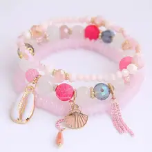 

Women Bracelets Fashion Combination Color Polymer Clay Wrist Jewelry Boho Bracelet Gift for Best Friend Couple Bracelet
