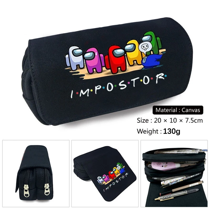 Game Figure Pen Case Student School Supplies Anime Stationery Box Child Study High-capacity Pencil Bag Christmas Gift | Багаж и сумки