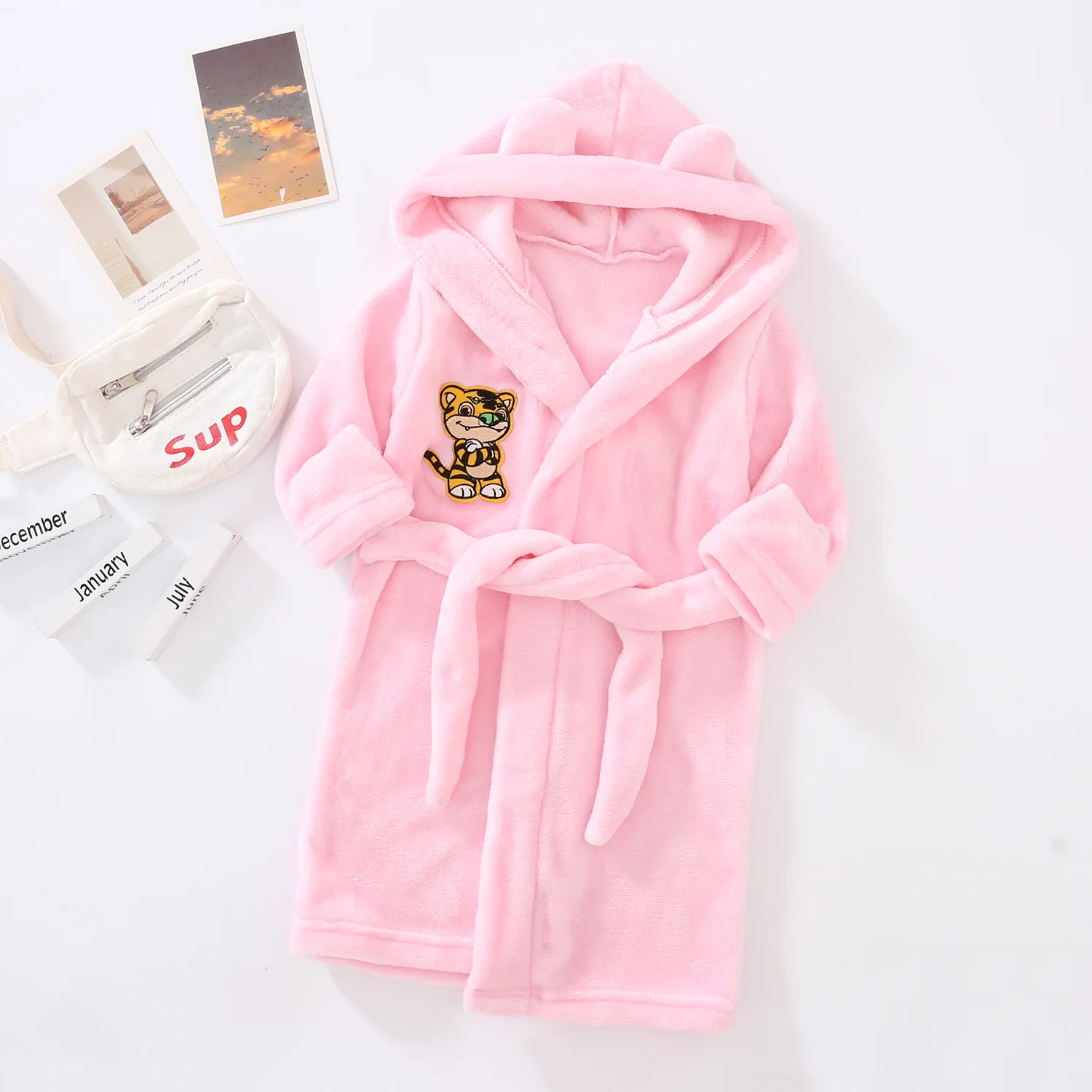 Autumn Girls Boys Pajamas Children Clothes Girls Boys Robes Winter Sleepwear Bathrobe Spring Kids Hooded Bathrobe Clothing