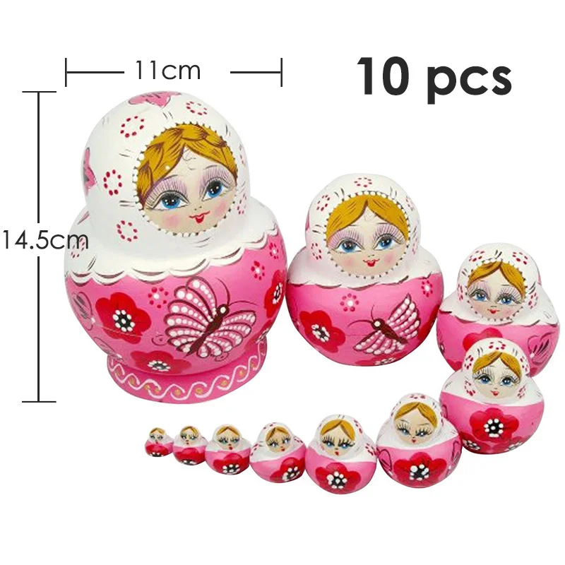 27 стилей, деревянные Matryoshka для мальчиков и девочек, куклы, игрушки, русские Матрешки, лучшие пожелания, подарок на Рождество и год, ручная работа - Цвет: 18