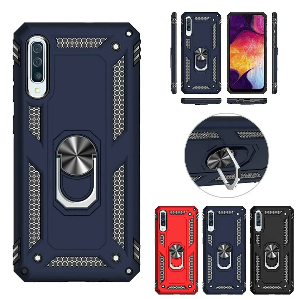 LAPOPNUT Stand Magnetic Silicone PC+TPU Case for Samsung Galaxy A71 A51 A70 A30 A50 A40 A20e A10 A20 A41 A21s Shockproof Cover | Мобильные