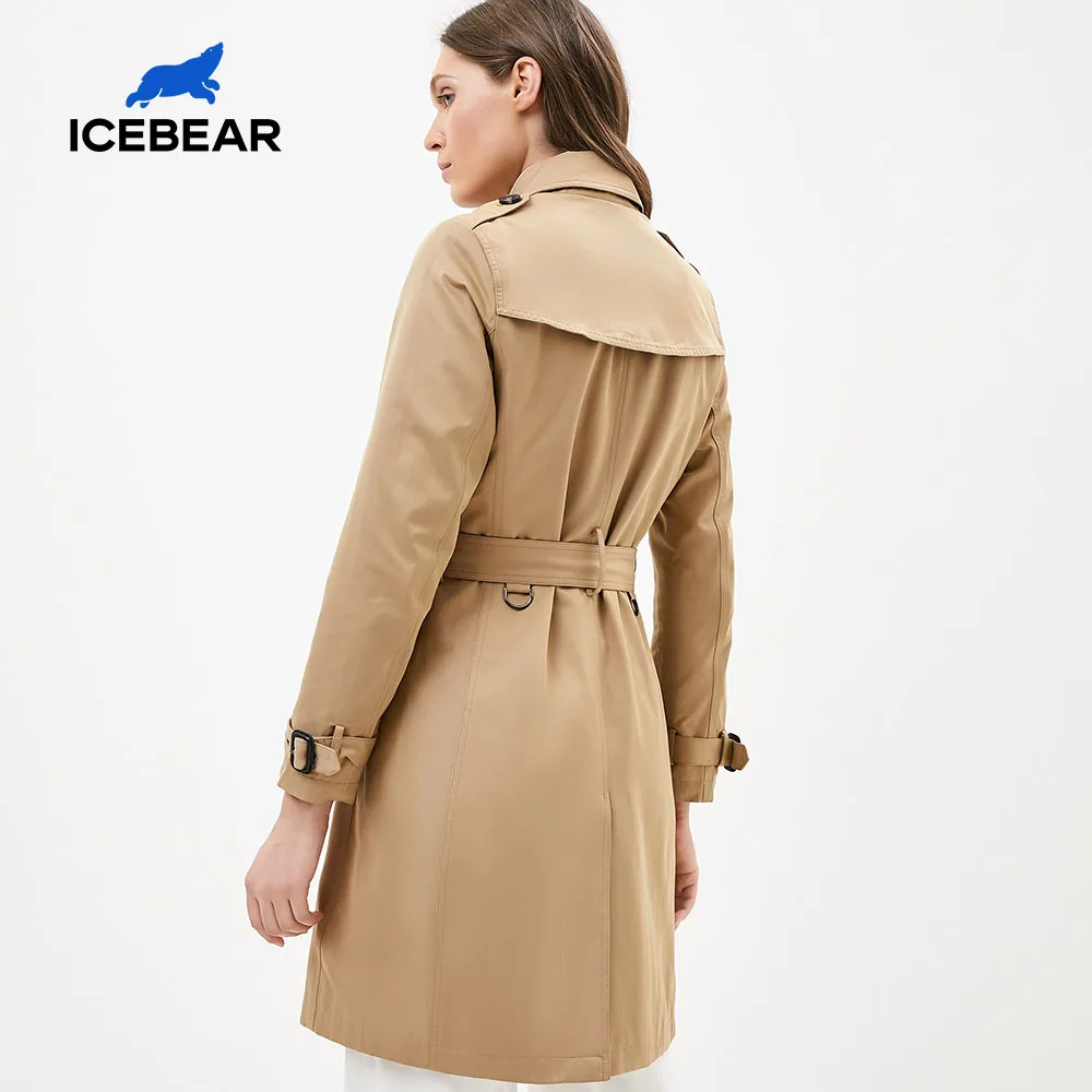 Двубортный тренч ICEBEAR|Плащи и тренчи| |