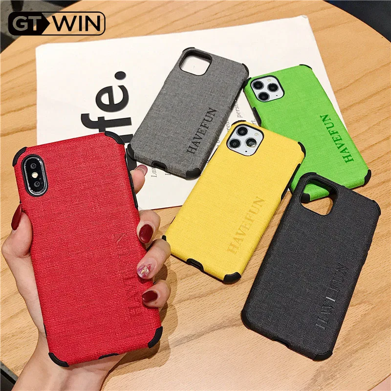 Прозрачный чехол GTWIN из ТПУ для телефона IPhone X XS XR 11 Pro Max 6 6s 7 8 Plus защитный с