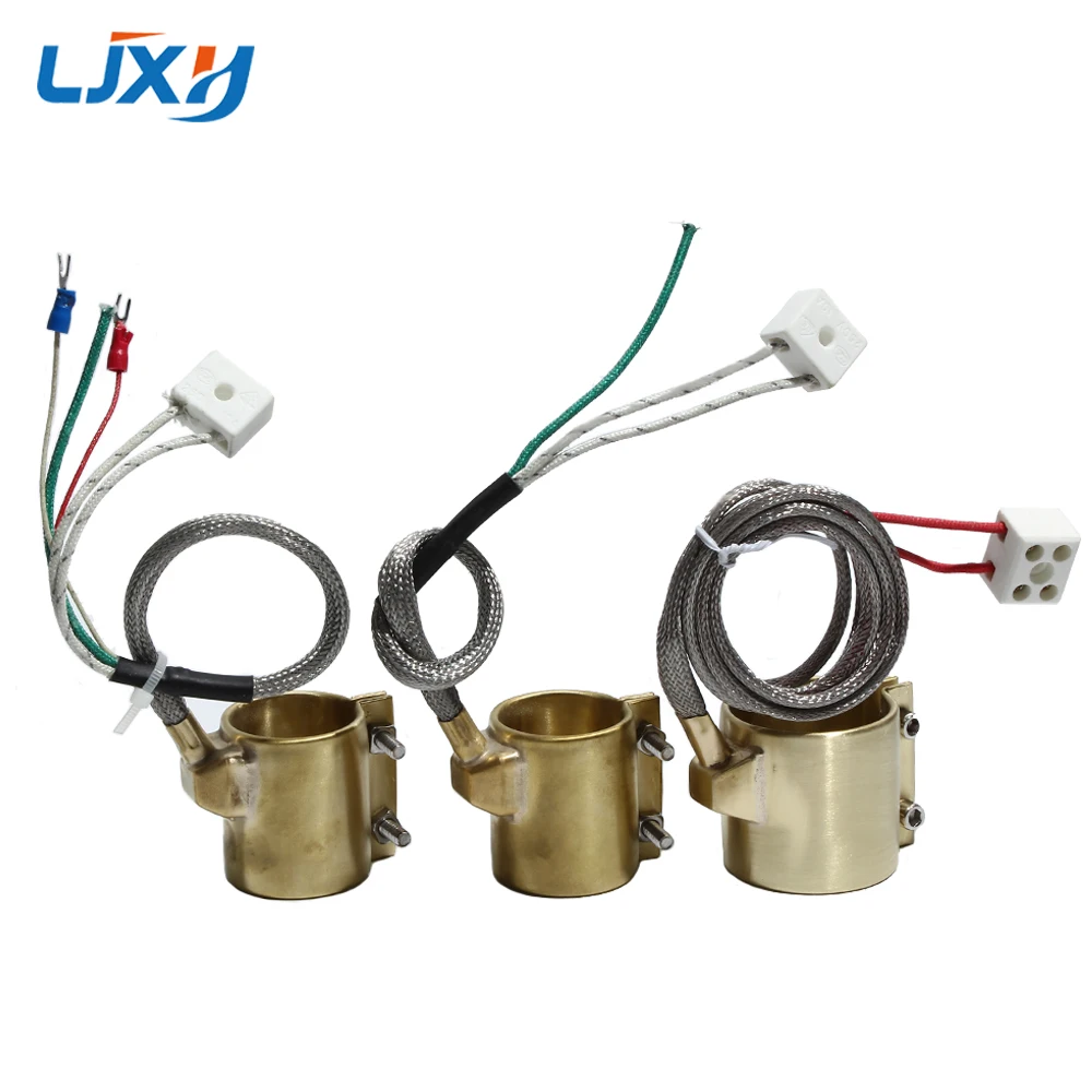 Ljxh Anel de Aquecimento Elétrico Aquecedor de Banda de Latão 25×3 30×3 30×3 30×4 30×45 mm Diâmetro Interno x Altura com Dois Três Cinco Fios