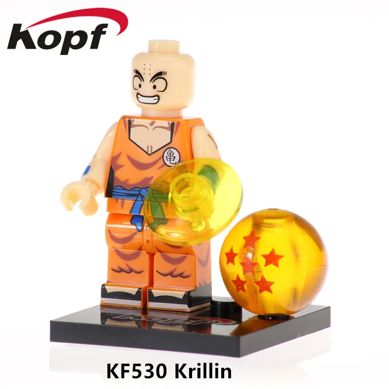 

Single Sale Building Blocks Krillin Gotenks Golden Frezer Bricks Action Figures Learning Gift Toys Model For Children KF530