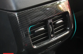 

For Mazda CX-5 2017-2019 Interior Accessories ABS Matte & Carbon Armrest Box Rear Air Outlet Vent Decorative Cover Trim 1pc