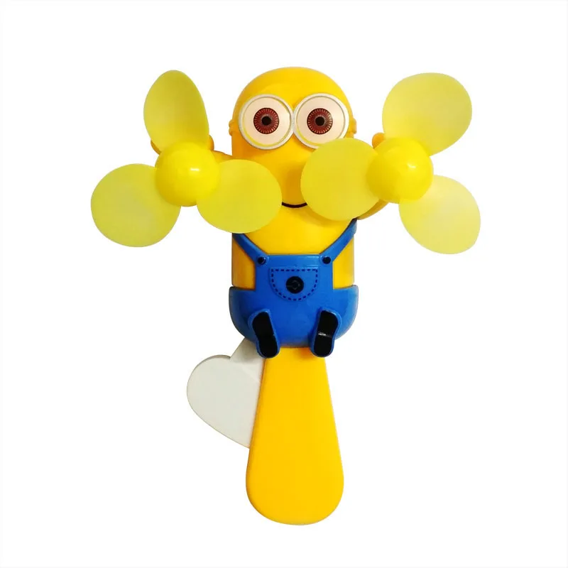 Kids Mini Hand Fan Toy Small Handheld Plastic Manual Shaking Fan Toy Cut Cartoon Mini Portable