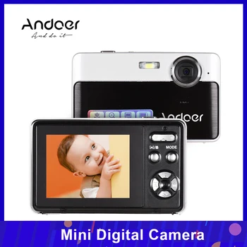 

Andoer Portable Mini Digital Camera 24 Megapixels High Definition 2.4 Inch IPS 3X Digital Zoom Face Detection for Recording